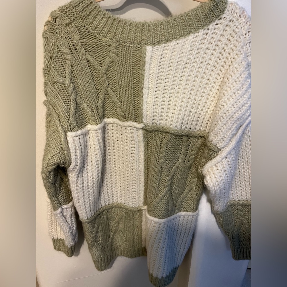 ZARA patchwork sweater - Picture 2 of 2
